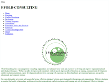 Tablet Screenshot of 5foldconsulting.com